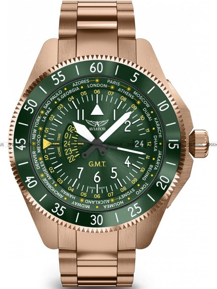 Aviator Airacobra GMT V.1.37.2.309.5 Zegarek Męski