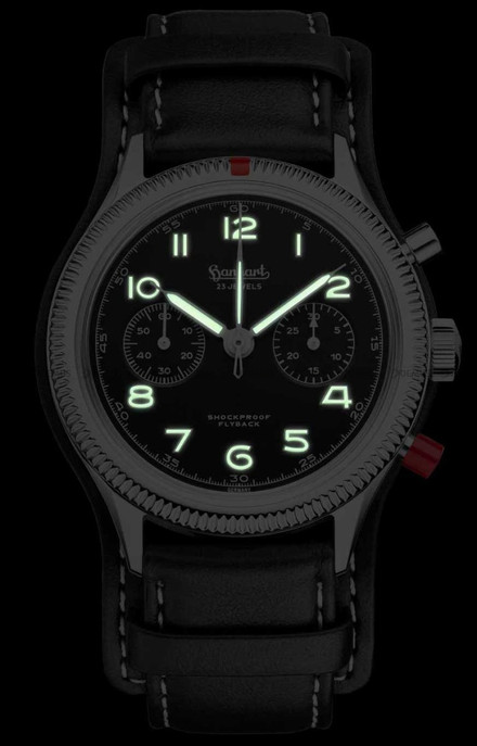 Zegarek Męski Mechaniczny Hanhart 417 ES Heritage Flyback 42mm H721.212-7010
