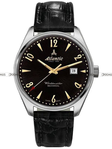 Zegarek na pasku nakrÄ™cany Atlantic Worldmaster 51651.41.65G męski