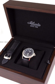 Zegarek Męski Atlantic Worldmaster Heritage Military 1951 53760.41.63 - Dodatkowy pasek w zestawie