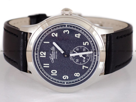 Zegarek Męski Atlantic Worldmaster Heritage Military 1951 53760.41.63 - Dodatkowy pasek w zestawie