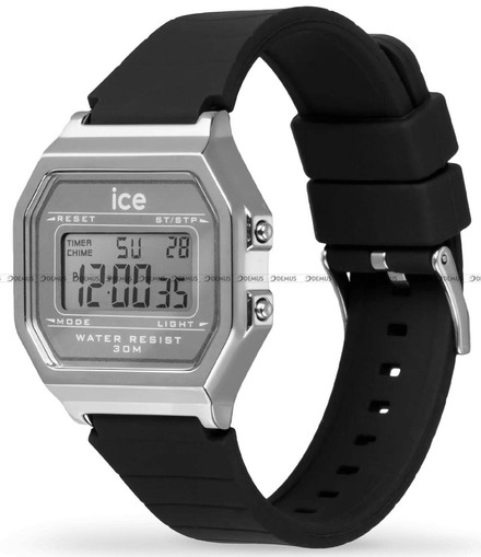 Ice-Watch - Ice Digit Retro - Black Silver 022735 S Zegarek Damski