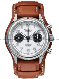Zegarek Męski Mechaniczny Hanhart 417 ES 1954 Flyback Panda 39 mm H701.201-7210