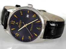 Zegarek na pasku nakrÄ™cany Atlantic Worldmaster 51651.41.65G męski