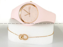 Zegarek Ice-Watch - Ice Glam Pastel Pink lady 018497 S - Z bransoletką w zestawie - Limitowana edycja