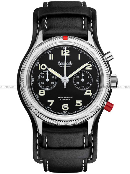 Zegarek Męski Mechaniczny Hanhart 417 ES Heritage Flyback 42mm H721.212-7010