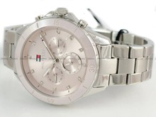 Tommy Hilfiger Mellie 1782706 stalowy zegarek damski z różową tarczą