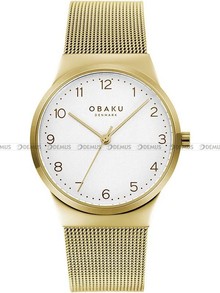 Zegarek Damski Obaku Land Gold V255LXGIMG