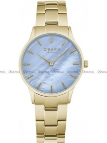 Zegarek Damski Obaku Lyng Lille Ocean Gold V247LXGMSG