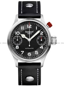 Zegarek Męski Automatyczny Hanhart MonoScope Black Smooth Bezel 45 mm