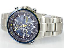 Zegarek Męski Citizen World Chronograph Radio Controlled "Blue Angels" AT8020-54L