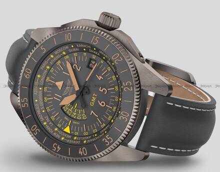 Aviator Airacobra GMT V.1.37.7.305.4 Zegarek Męski