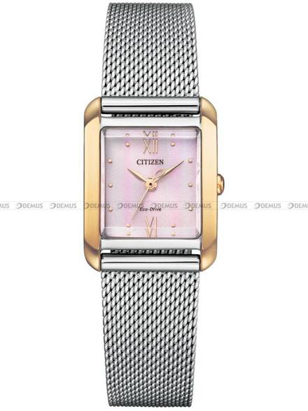 Citizen Square Eco-Drive EW5596-66X Zegarek Damski - Limitowana Edycja - dodatkowy pasek w zestawie