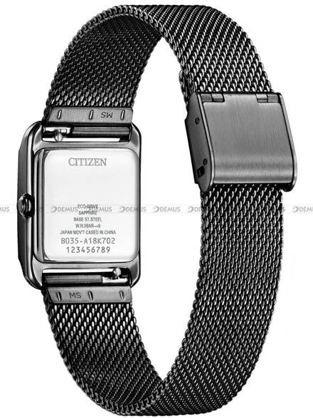 Citizen Square Eco-Drive EW5597-63L Zegarek Damski - Limitowana Edycja - dodatkowy pasek w zestawie