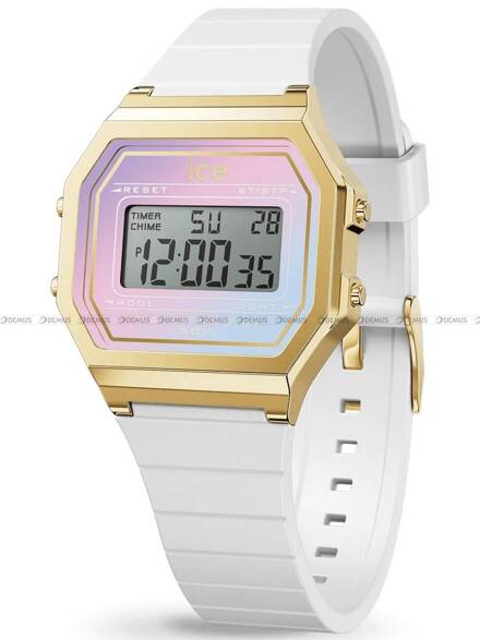 Ice-Watch - Ice Digit Retro - White Delight 022722 S Zegarek Damski