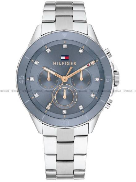 Tommy Hilfiger Mellie 1782708 stalowy zegarek damski z niebieską tarczą