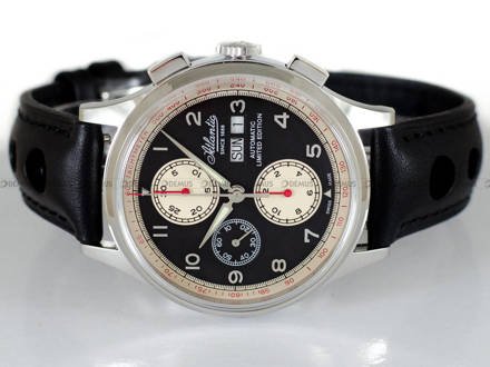 Zegarek Atlantic Worldmaster Chronograph Valjoux 55852.41.63 - Limitowana edycja - Dodatkowy pasek w zestawie
