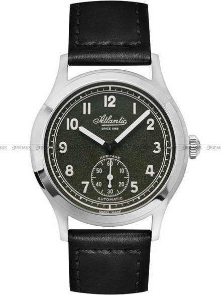 Zegarek Męski Atlantic Worldmaster Heritage Military 1951 53760.41.73 - Dodatkowy pasek w zestawie