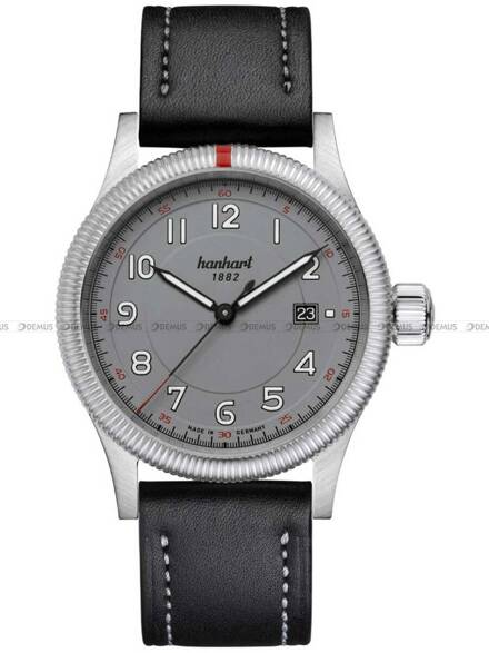 Zegarek Męski Automatyczny Hanhart PIONEER One Gray 42 mm 762.240-7010