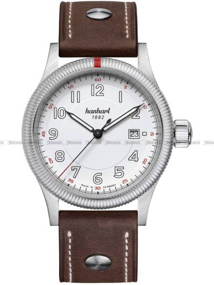 Zegarek Męski Automatyczny Hanhart PIONEER One White 42 mm 762.200-0110