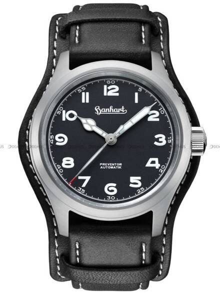 Zegarek Męski Automatyczny Hanhart PIONEER Preventor HD12 Black 39 mm 792.810-7010