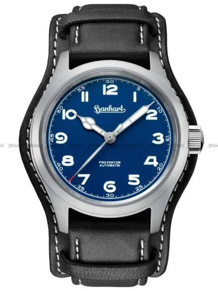 Zegarek Męski Automatyczny Hanhart PIONEER Preventor HD12 Blue 39 mm 792.870-7010