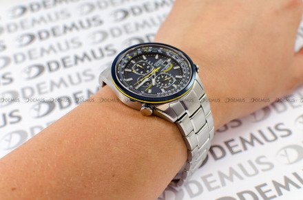 Zegarek Męski Citizen World Chronograph Radio Controlled "Blue Angels" AT8020-54L 