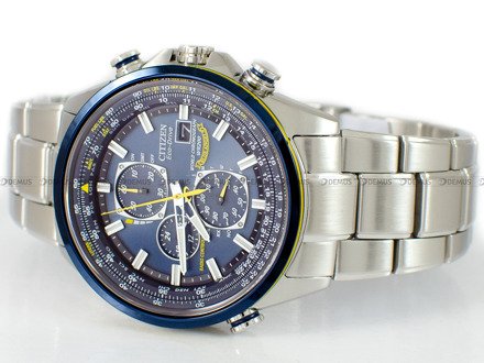 Zegarek Męski Citizen World Chronograph Radio Controlled "Blue Angels" AT8020-54L 