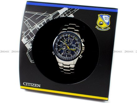 Zegarek Męski Citizen World Chronograph Radio Controlled "Blue Angels" AT8020-54L 