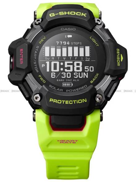 Zegarek Męski G-SHOCK G-SQUAD GPS Heart Rate Monitor Bluetooth GBD H2000 1A9ER