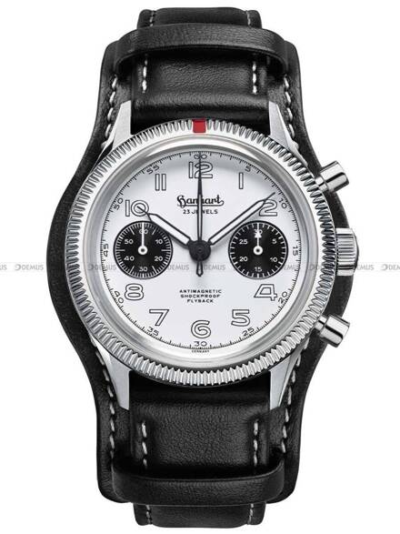 Zegarek Męski Mechaniczny Hanhart 417 ES Flyback Panda 42 mm