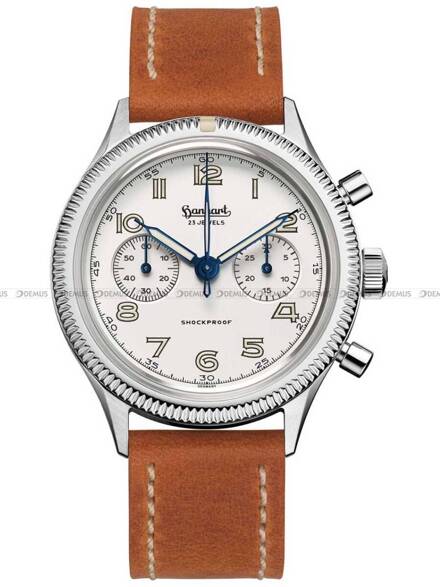 Zegarek Męski Mechaniczny Hanhart 417 ES Moby Dick 42 mm H721.202-7210