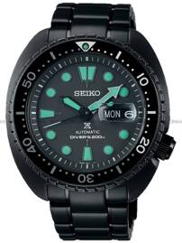 Seiko Prospex Night Vision Sea Black Series King Turtle SRPK43K1 Zegarek Męski 