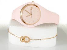 Zegarek Ice-Watch - Ice Glam Pastel Pink lady 018497 S - Z bransoletką w zestawie - Limitowana edycja