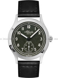 Zegarek Męski Atlantic Worldmaster Heritage Military 1951 53760.41.73 - Dodatkowy pasek w zestawie