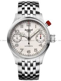 Zegarek Męski Automatyczny Hanhart MonoScope Silver Smooth Bezel 45 mm