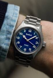 Zegarek Męski Automatyczny Hanhart PIONEER Preventor HD12 Blue 39 mm 792.870-6429