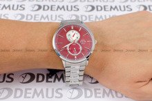 Zegarek Męski FujiTime M7108QS-Red-Silver