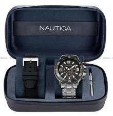 Zegarek Męski Nautica NST Chronograph NAPNSS124 - W zestawie dodatkowy pasek